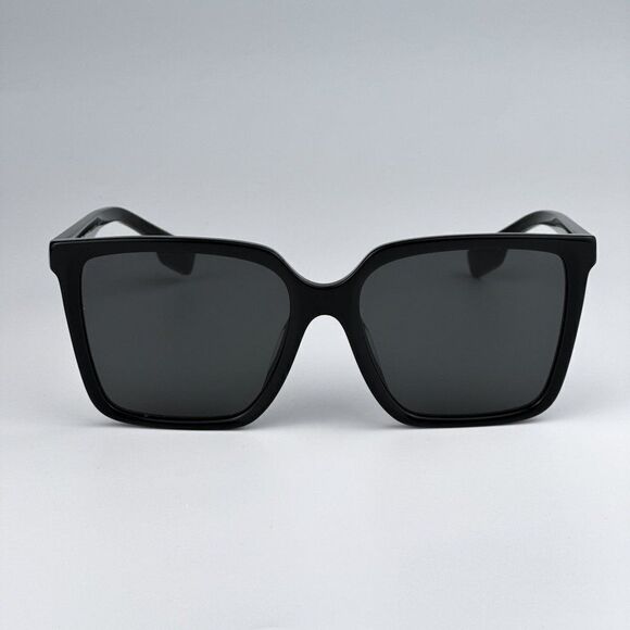 NEW Burberry BE4411D 300187 Black Dark Grey Square Women Sunglasses BE 4411D main image 4